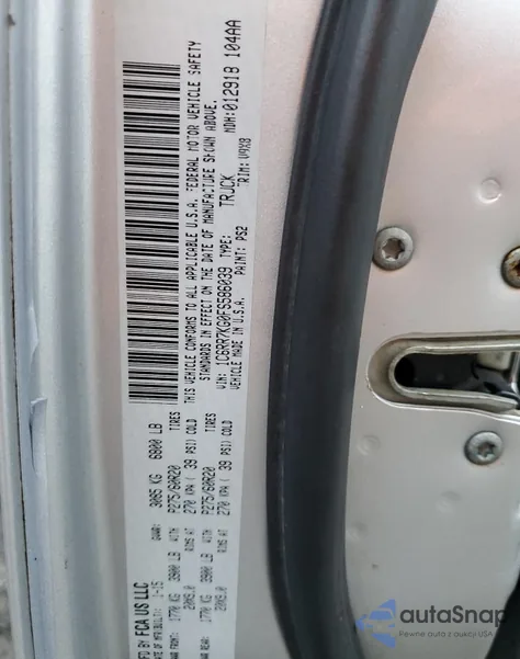 2015 Ram 1500 St из США, поврежденный, VIN 1C6RR7KG0FS586039